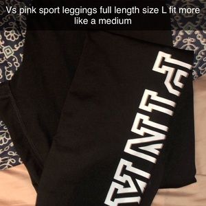 Vs leggings size Large fit like a m/l